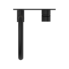MECCA WALL BASIN/BATH MIXER SWIVEL SPOUT MATTE BLACK