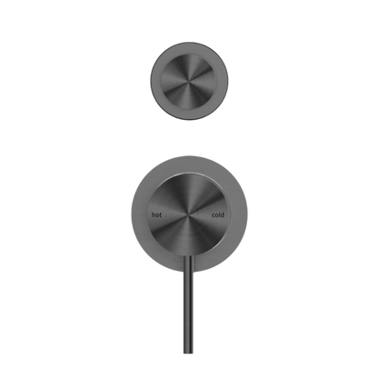 MECCA SHOWER MIXER WITH DIVERTOR SEPARATE BACK PLATE GUN METAL