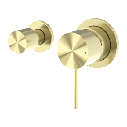 MECCA SHOWER MIXER WITH HORIZONTAL 2 WAY DIVERTOR BRUSHED GOLD