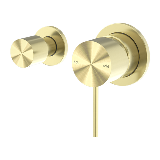 MECCA SHOWER MIXER WITH HORIZONTAL 2 WAY DIVERTOR BRUSHED GOLD