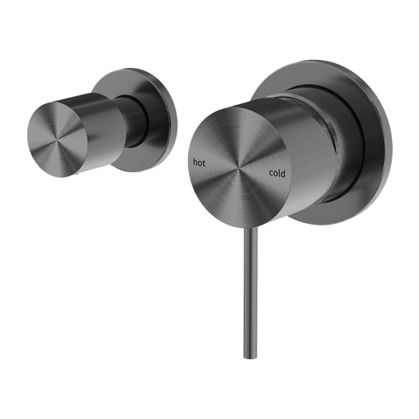 MECCA SHOWER MIXER WITH HORIZONTAL 2 WAY DIVERTOR GUN METAL