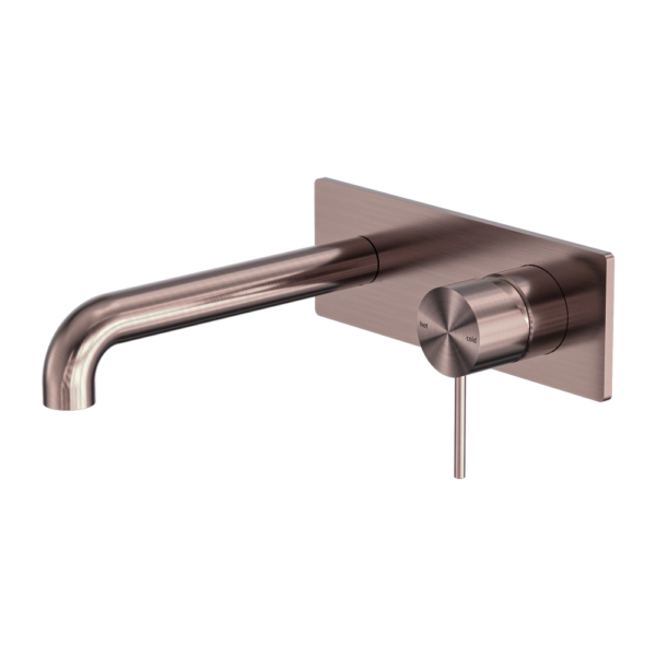 MECCA WALL BASIN/BATH MIXER 230MM BRUSHED BRONZE