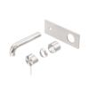 MECCA WALL BASIN/BATH MIXER 260MM TRIM KITS ONLY BRUSHED NICKEL