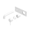 MECCA WALL BASIN/BATH MIXER 260MM TRIM KITS ONLY MATTE WHITE