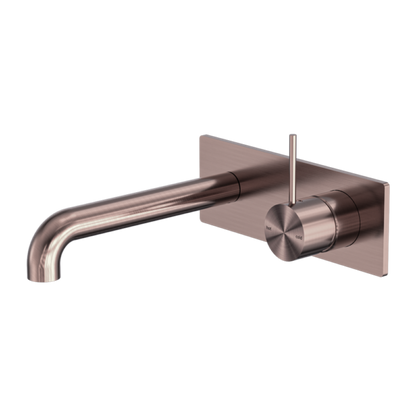 MECCA WALL BASIN/BATH MIXER HANDLE UP 230MM BRUSHED BRONZE