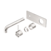 MECCA WALL BASIN/BATH MIXER HANDLE UP 120MM TRIM KITS ONLY BRUSHED NICKEL