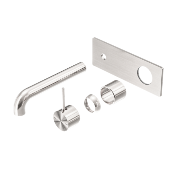 MECCA WALL BASIN/BATH MIXER HANDLE UP 260MM TRIM KITS ONLY BRUSHED NICKEL