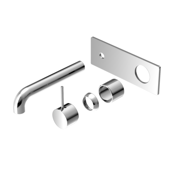 MECCA WALL BASIN/BATH MIXER HANDLE UP 230MM TRIM KITS ONLY CHROME
