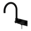 MECCA WALL BASIN/BATH MIXER SWIVEL SPOUT MATTE BLACK