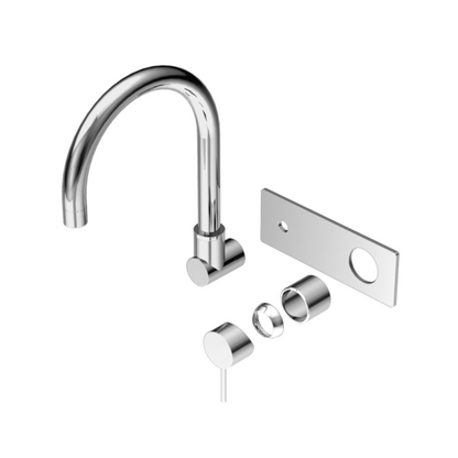 MECCA WALL BASIN/BATH MIXER SWIVEL SPOUT TRIM KITS ONLY CHROME
