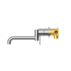 MECCA WALL BASIN/BATH MIXER SWIVEL SPOUT 225MM CHROME
