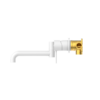 MECCA WALL BASIN/BATH MIXER SWIVEL SPOUT 225MM MATTE WHITE