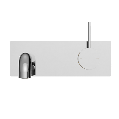 MECCA WALL BASIN/BATH MIXER HANDLE UP 185MM CHROME