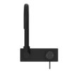 MECCA WALL BASIN/BATH MIXER SWIVEL SPOUT MATTE BLACK