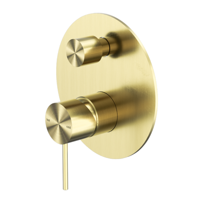 MECCA SHOWER MIXER WITH DIVERTOR BRUSHED GOLD
