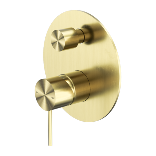 MECCA SHOWER MIXER WITH DIVERTOR BRUSHED GOLD