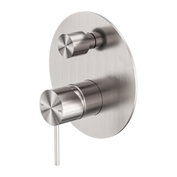 MECCA SHOWER MIXER WITH DIVERTOR BRUSHED NICKEL