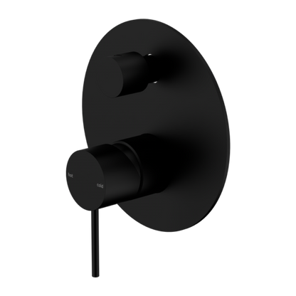 MECCA SHOWER MIXER WITH DIVERTOR MATTE BLACK