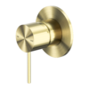 MECCA SHOWER MIXER 80MM PLATE BRUSHED GOLD