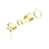 MECCA SHOWER MIXER 60MM PLATE TRIM KITS ONLY BRUSHED GOLD