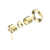 MECCA SHOWER MIXER 80MM PLATE TRIM KITS ONLY BRUSHED GOLD