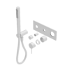 MECCA SHOWER MIXER DIVERTOR SYSTEM TRIM KITS ONLY MATTE WHITE