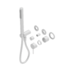 MECCA SHOWER MIXER DIVERTOR SYSTEM SEPARATE BACK PLATE TRIM KITS ONLY MATTE WHITE