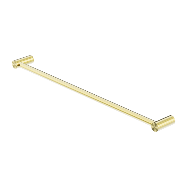 NEW MECCA SINGLE TOWEL RAIL 800MM BRUSHED GOLD