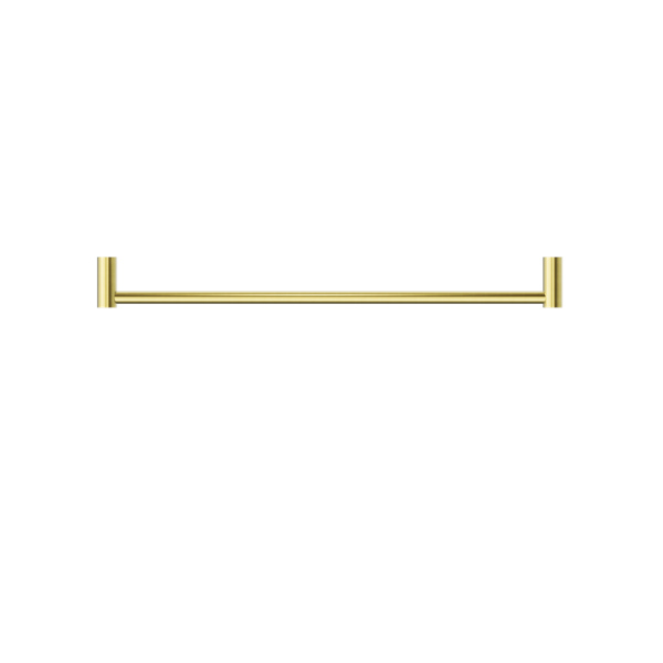 NEW MECCA SINGLE TOWEL RAIL 600MM BRUSHED GOLD