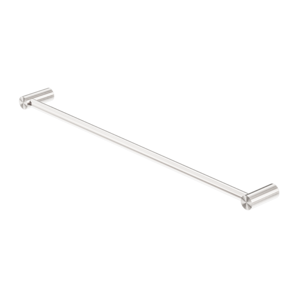NEW MECCA SINGLE TOWEL RAIL 600MM BRUSHED NICKEL