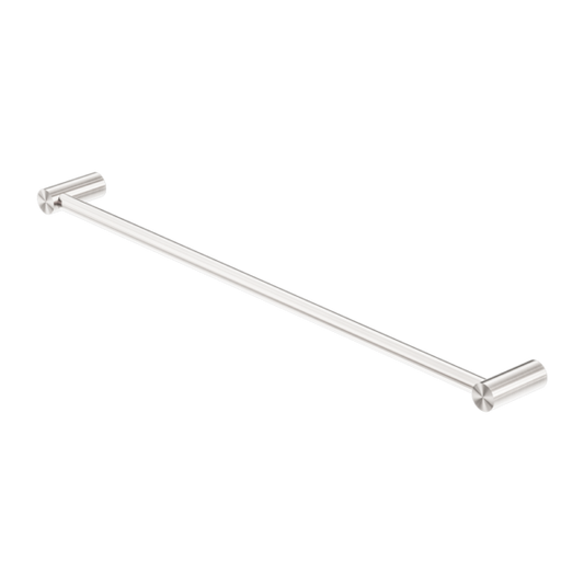 NEW MECCA SINGLE TOWEL RAIL 600MM BRUSHED NICKEL