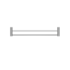 NEW MECCA DOUBLE TOWEL RAIL 800MM CHROME
