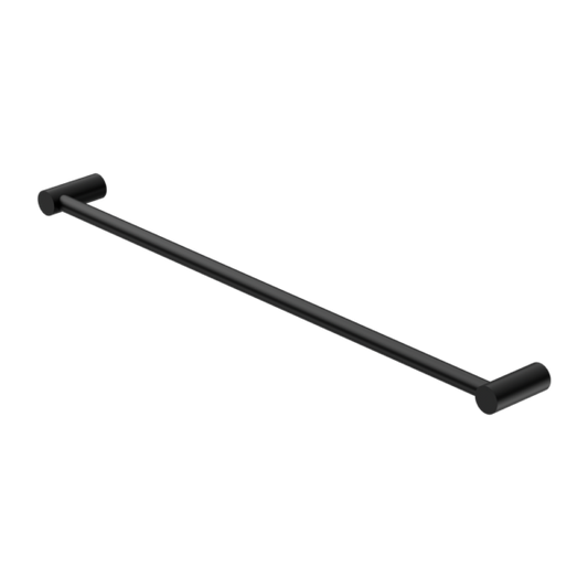 NEW MECCA SINGLE TOWEL RAIL 800MM MATTE BLACK