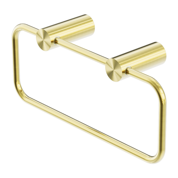NEW MECCA TOWEL RING BRUSHED GOLD