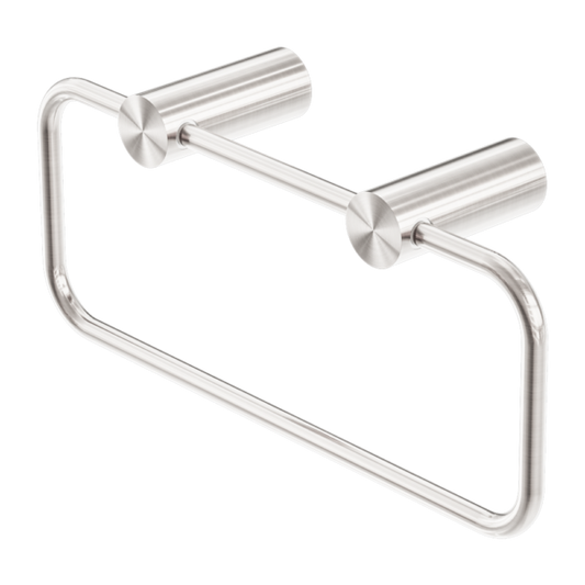 NEW MECCA TOWEL RING BRUSHED NICKEL