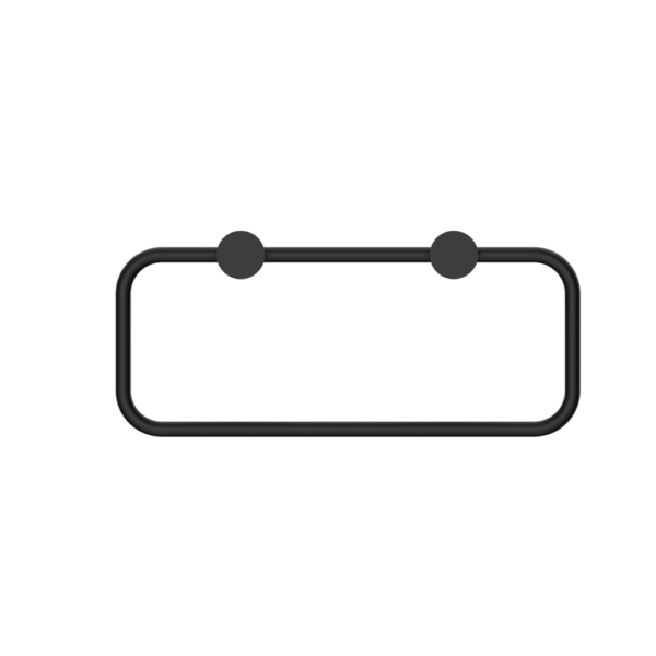 NEW MECCA TOWEL RING MATTE BLACK