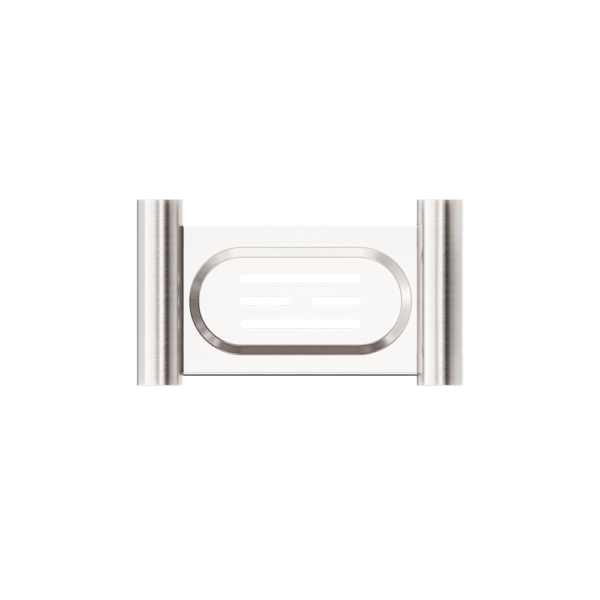 NEW MECCA SOAP DISH HOLDER BRUSHED NICKEL