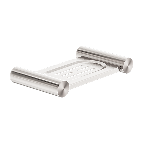 NEW MECCA SOAP DISH HOLDER BRUSHED NICKEL