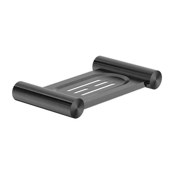 NEW MECCA SOAP DISH HOLDER GUN METAL