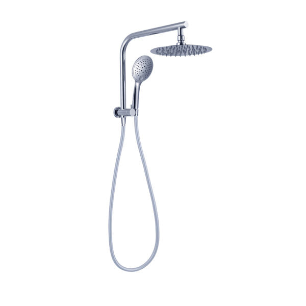 MECCA 2 IN 1 TWIN SHOWER CHROME