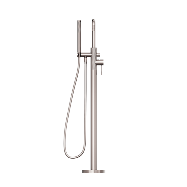 OPAL FREESTANDING BATH MIXER WITH HAND SHOWER BRUSHED NICKEL