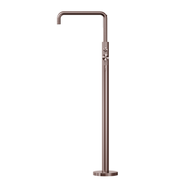 OPAL FREESTANDING BATH MIXER WITH HAND SHOWER BRUSHED BRONZE