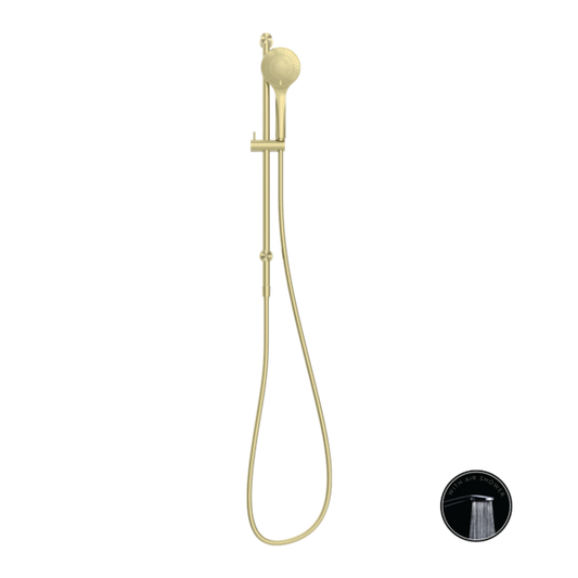 OPAL SHOWER RAIL WITH AIR SHOWER BRUSHED GOLD