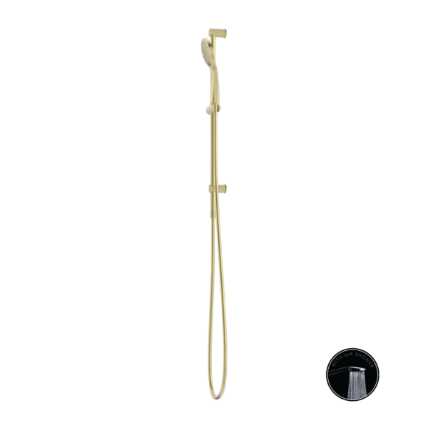 OPAL SHOWER RAIL WITH AIR SHOWER BRUSHED GOLD