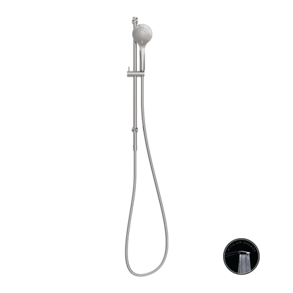 OPAL SHOWER RAIL WITH AIR SHOWER BRUSHED NICKEL