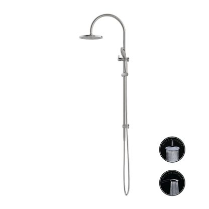 OPAL TWIN SHOWER WITH AIR SHOWER BRUSHED NICKEL