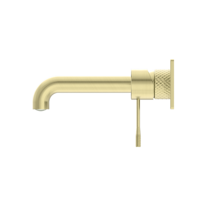 OPAL WALL BASIN/BATH MIXER 120MM BRUSHED GOLD