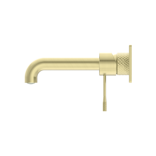 OPAL WALL BASIN/BATH MIXER 230MM BRUSHED GOLD
