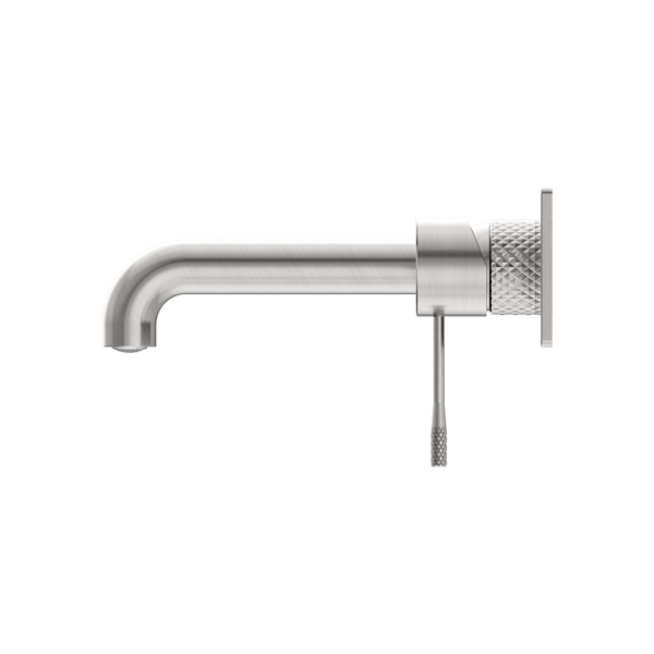OPAL WALL BASIN/BATH MIXER 160MM BRUSHED NICKEL