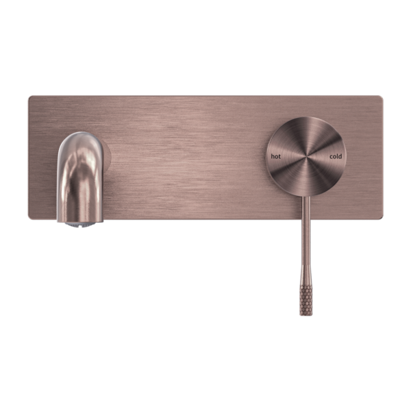 OPAL WALL BASIN/BATH MIXER 120MM BRUSHED BRONZE